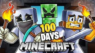 We Spent 100 DAYS In Minecraft Hard Survival!