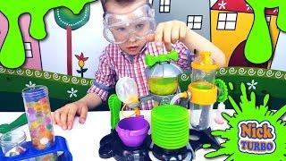 Делаем СЛИЗЬ на установке. ФАБРИКА СЛИЗИ. Набор для игры PlaySet We do SLIME Ник Турбо