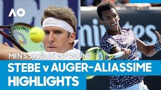 Cedrik-Marcel Stebe vs. Felix Auger-Aliassime - Match Highlights (1R) | Australian Open 2021