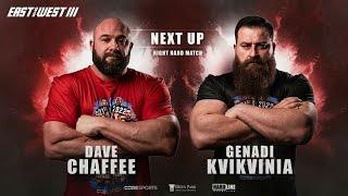 EAST WEST 3 | Dave Chaffee vs Genadi Kvikvinia FINAL RESULTS (arm wrestling super match)