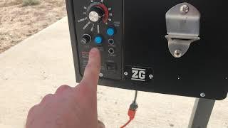 Camp Chef Smoke Pro ZG pellet grill initial start and burn off