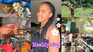 Weekly Vlog : Shopping + Hairstyle + Laundry + Cooking etc