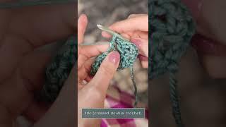 Step-by-Step: How to Make a Crossed Double Crochet for the Elegant Aurora Crochet Shawl!