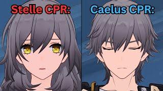 Caelus vs Stelle "Mouth-to-mouth CPR" to Dan Heng..