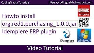 iDempiere ERP : howto install org.red1.purchasing_1.0.0.jar iDempiere plugin byAO