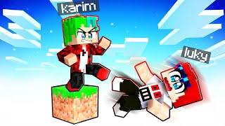 MINECRAFT PERO SOLO HAY UN BLOQUE! | Karim Juega Minecaft