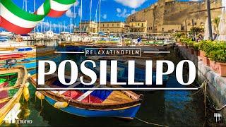 Beautiful Posillipo, Naples 4K • Relaxing Italian Music, Instrumental Romantic • Video 4K UltraHD