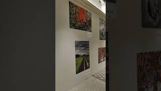 Paintings in a cafe near Shinonomachi Station. Tokyo #japan #tokyo #arts
