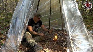 Forest Survival Shelter | Much Better Than Expected! #survival  #fossibot #f109