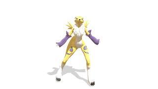 MMD Renamon Toca Toca