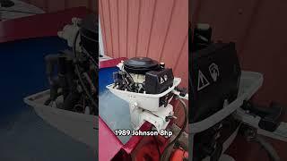 1989 Johnson 8hp short shaft 2-stroke. @OutboardMadness #outboardmadness