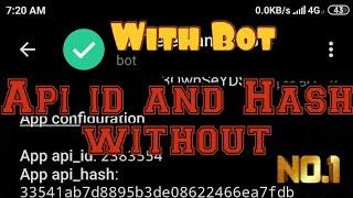 telegram api id and hash without website • Api and Hash with telegram Bot