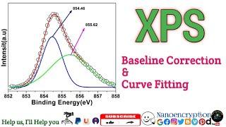 How to do XPS Baseline Correction and Curve Fitting using Origin Software