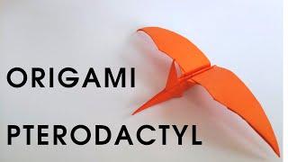 Origami PTERODACTYL | How to make a paper pterodactyl