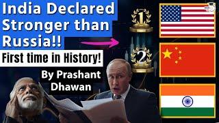 INDIA Declared a Stronger Country than Russia | First Time in History | By Prashant Dhawan