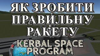 Як зробити правильну ракету в Kerbal Space Program | Як зробити, щоб не переверталася рекета