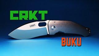 CRKT Buku Pocket Knife W/Custom Scales & Brass Backspacer!!! #crkt