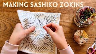 I heard that my grandma used to make Sashiko Zokins. So I tried to make them as well!