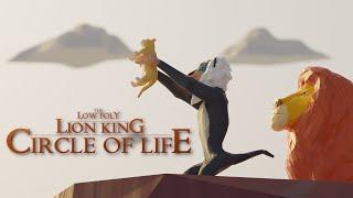 The Low Poly Lion King - Circle Of Life | CG Animated Short Video by Dharma || Made in Blender 3D