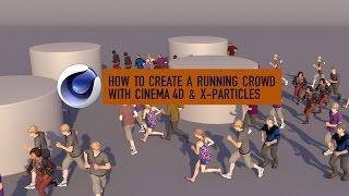 How to create a running crowd with Cinema 4D & X-Particles