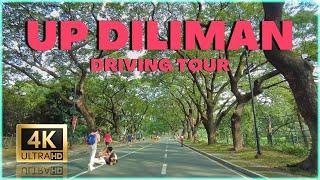 EXPLORING UP DILIMAN: A Captivating Driving Tour of Philippines' Iconic University 4K 