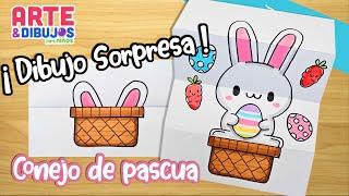 Como dibujar UN CONEJO de pascua | DIBUJO SORPESA  | Arte y Dibujos para Niños