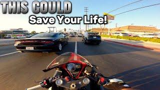 GOING FASTER ON A MOTORCYCLE  IS MORE SAFE!?!