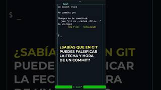  Cambia la hora de un commit en Git