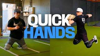 Quick Hands Catcher Drill (pro catcher + catching coach)