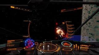 [Elite:Dangerous] Python Mk.II PvE Combat test:5x fragment cannon and 1x beam laser.