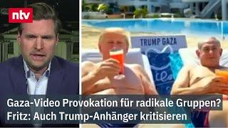 Gaza-Video Provokation für radikale Gruppen? - Fritz: Auch Trump-Anhänger kritisieren