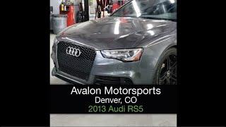 Audi RS5 with performance exhaust gets misfires repaired at Avalon Motorsports