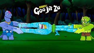 Stretched for Time!  | Heroes of Goo Jit Zu | Cartoons for Kids | Moose Mania