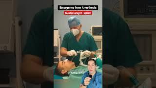 Waking up from Anesthesia is ALSO a high risk time (like induction) - #anesthesiologist explains