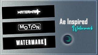 New Trending Ae Inspired Watermark XML File In Alight Motion Mobile
