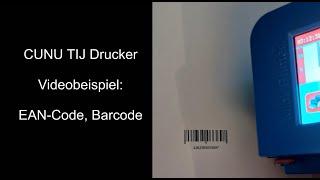 EAN-Code, Barcode drucken mit dem TIJ Minidrucker