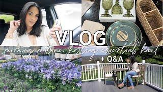 VLOG: Morning Routine, Outdoor Hosting Essentials Haul + Q&A