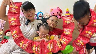 ifal menthul & hifa unboxing snack viral berhadiah neyh ⁉️ ( part 1 )