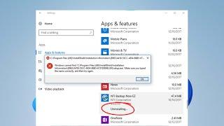 How To Fix Cannot Uninstall Program on Windows 11 / 10