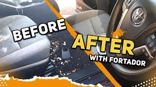 Cleaning REALLY Dirty Car Interior with Steam Cleaners!