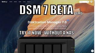 Synology DSM 7 Beta - Try It Online WITHOUT a NAS