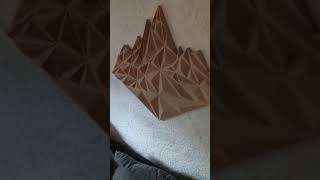 3D wall Decoration.#abstract #art #artwork #3d #design #kunst #mountain #berge #cnc #woodart