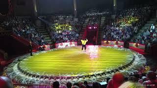 Moscow Circus: Russian Clown Performs Awesome Drum Solo