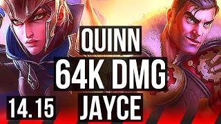 QUINN vs JAYCE (TOP) | 10 solo kills, 64k DMG, 66% winrate, Legendary, 26/4/5 | EUW Master | 14.15