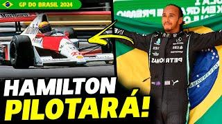 HAMILTON É CONFIRMADO PARA PILOTAR MCLAREN MP4/5B DE SENNA EM INTERLAGOS | FÓRMULA 1 | GP EM CASA