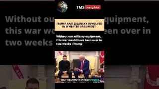 Trump and Zelensky got into a very heated argument! #trump #zelensky #whitehouse