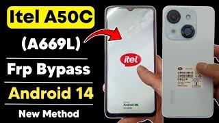 Itel A50c (A669L) Frp Bypass Android 14 | Itel A50 Google Account Remove New Method No PC No Tool 