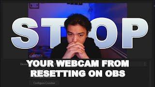 Fix Webcam Settings not Saving & Resetting using OBS (Easy!)