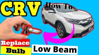 Honda CRV -- How to Replace the Low Beam Bulb on Passenger Side