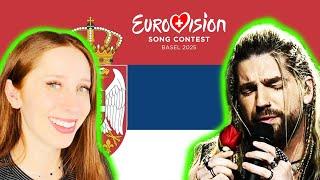 LET'S REACT TO SERBIA'S SONG FOR EUROVISION 2025 // PRINC "MILA"